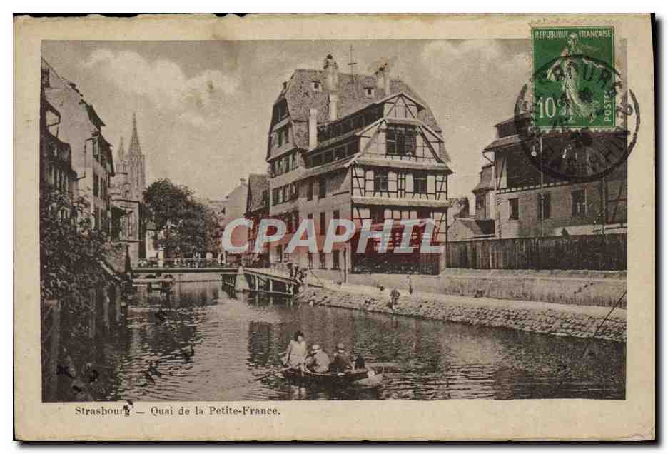 CPA Strasbourg Quai De La Petite France