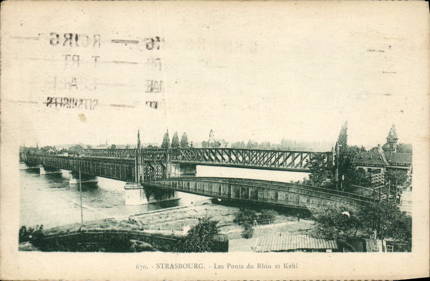 CPA Strasbourg Les Ponts Du Rhin Et Kehi