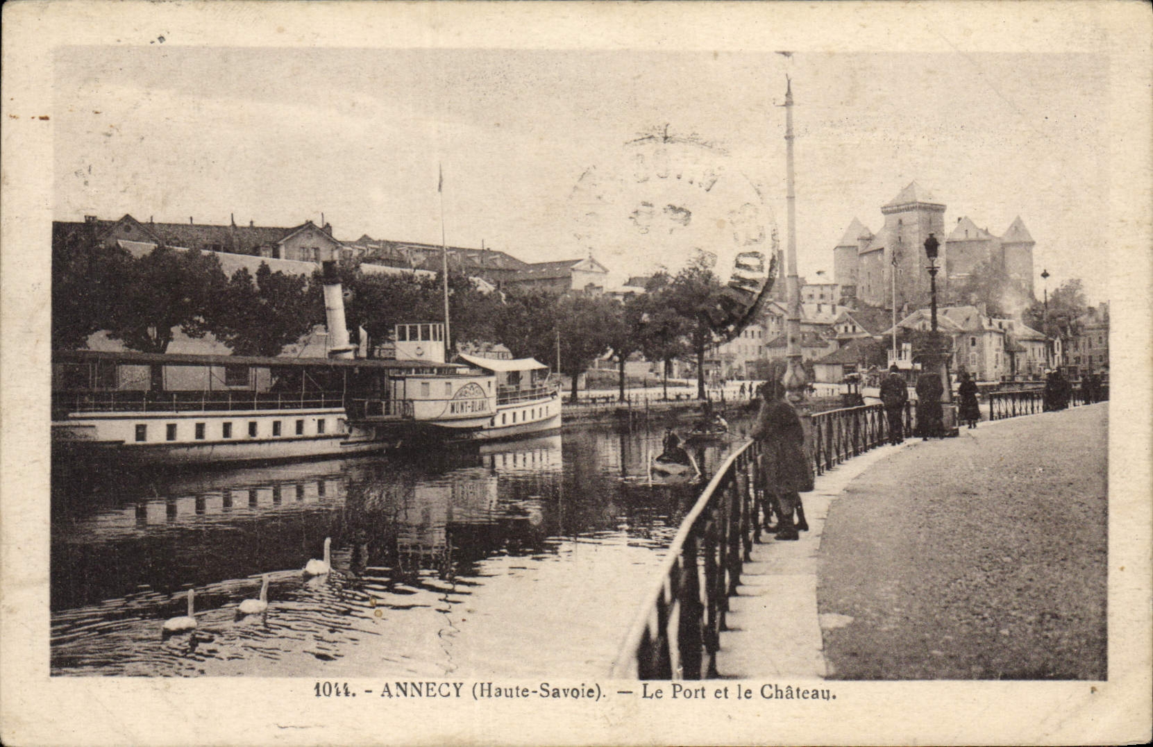 ANNECY (Haute-Savoie) — Le Port et le Château — L. Fauraz, édit. à Annecy, n° 1044