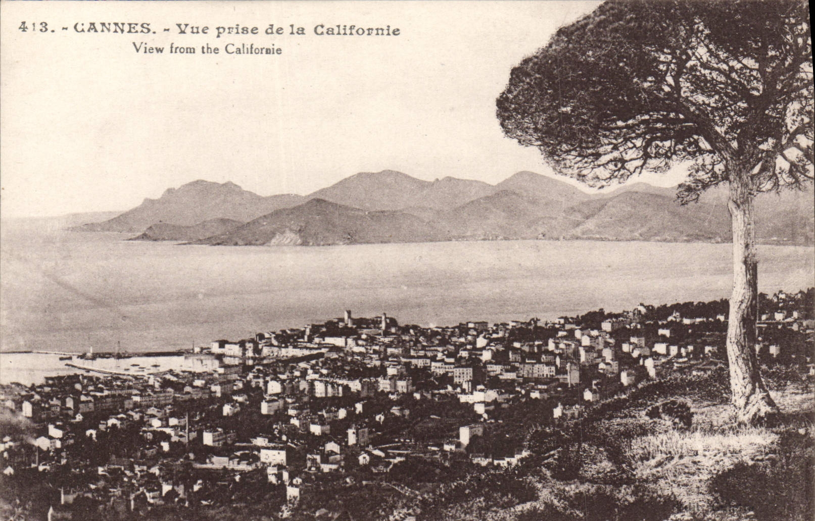 CPA Cannes Vue Prise De La Californie