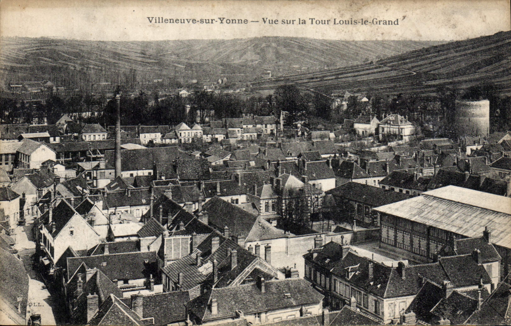 Villeneuve-sur-Yonne — Vue sur la Tour Louis-le-Grand — éditeur OLL