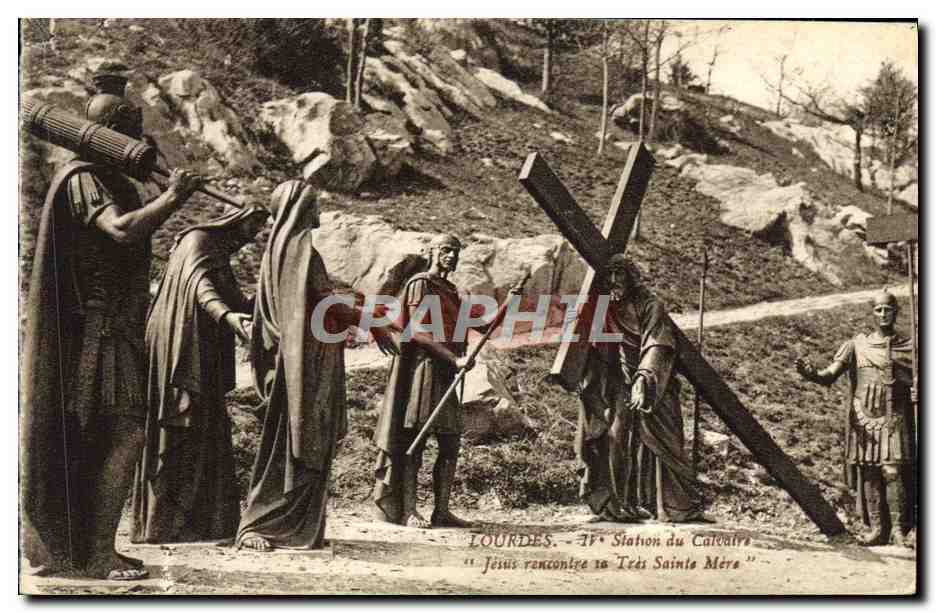 CPA Lourdes Station Du Calvaire