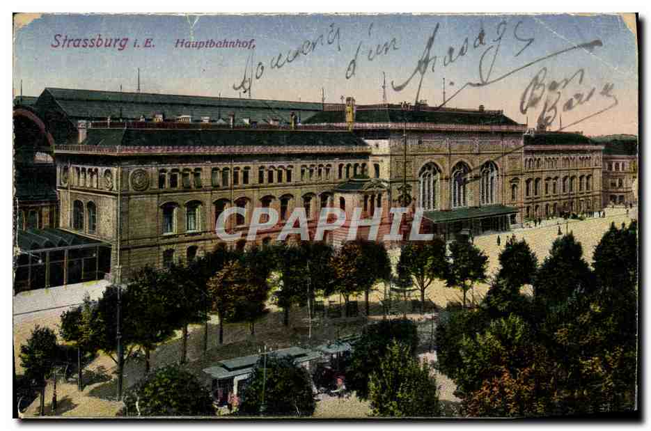 CPA Strassburg Hauptbahnhof