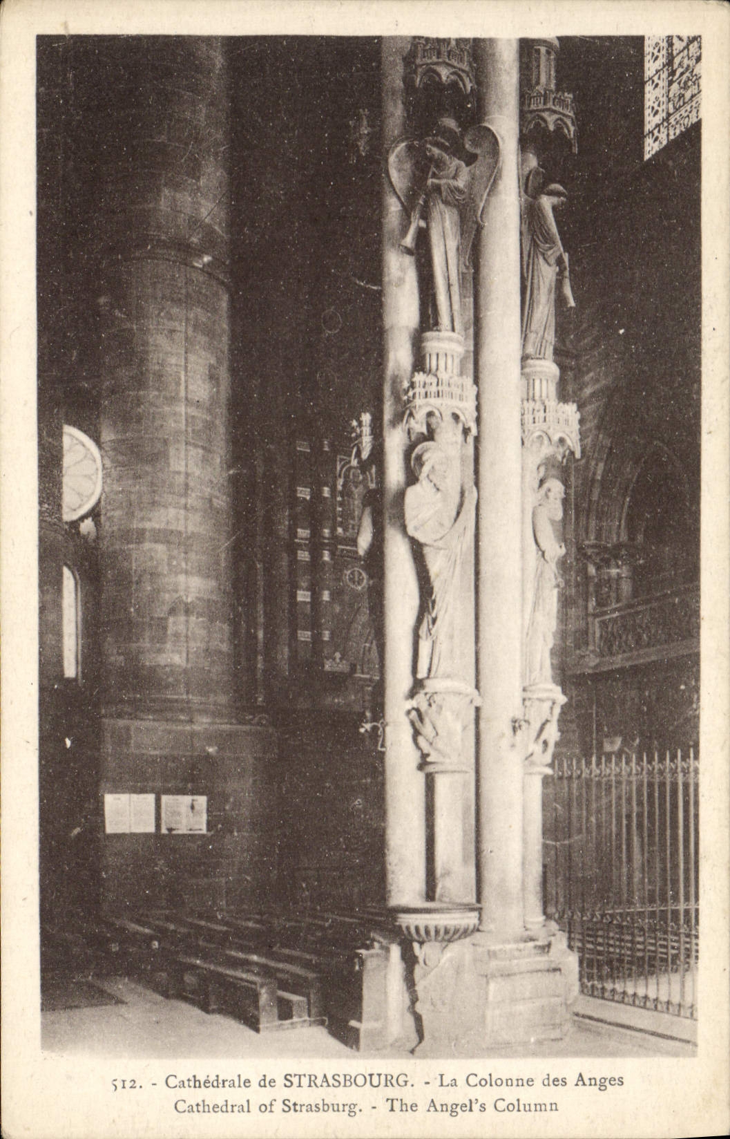 CPA Strasbourg La Colonne Des Anges