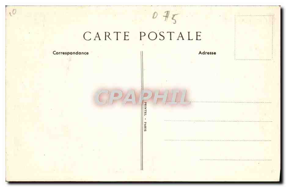 CPM Caisse D'Epargne De Prevoyance De Paris Caisse Centrale Rue Coq Heron Louvre — Verso