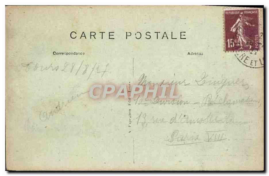 CPA Langeais Le Chateau — Verso