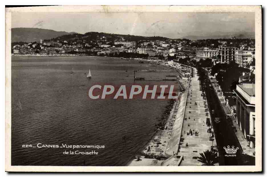 CPA Cannes Vue Panoramique De La Croisette