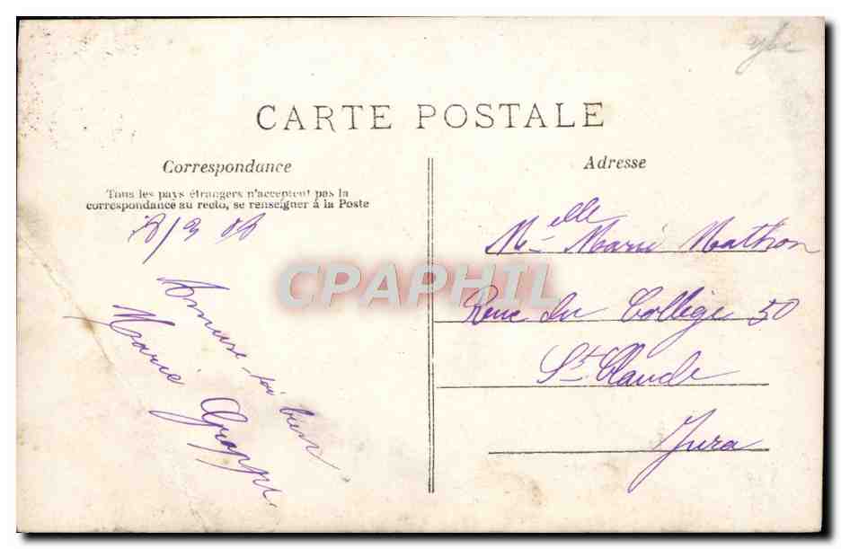 CPA Cueillies Pour Vous Enfant — Rückseite
