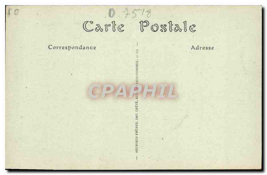 CPA Paris Interieur De La Sainte Chapelle Un Apotre  — Rückseite
