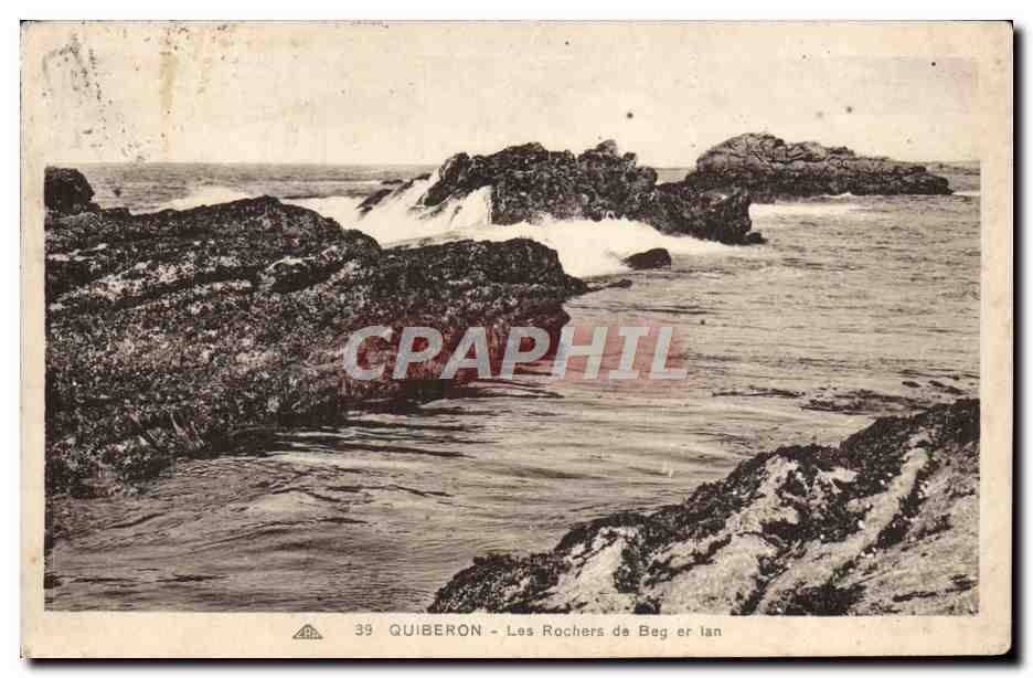 Quiberon - Les Rochers de Beg er lan — CPAPHIL n°39