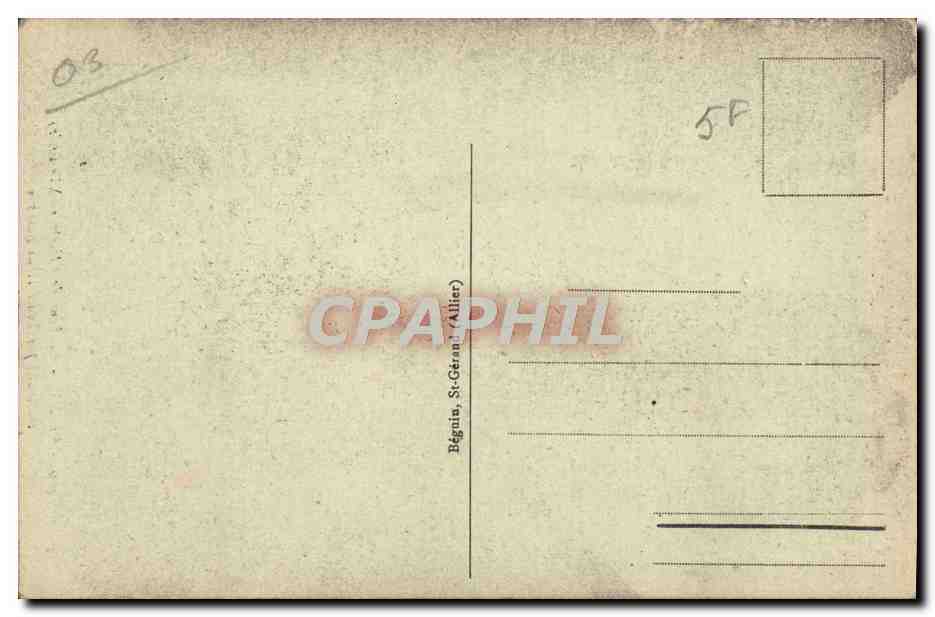 CPA Vichy La Tour De I'Horloge  — Verso