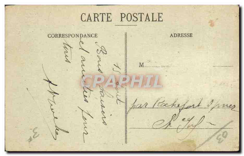 CPA Vichy Interieur De I'Etablissement Thermal Une Galerie — Rückseite