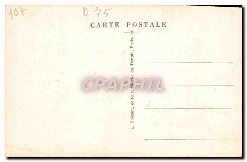 CPA Gloire A Notre France Eternelle Paris Arc de Triomphe Militaria — Rückseite