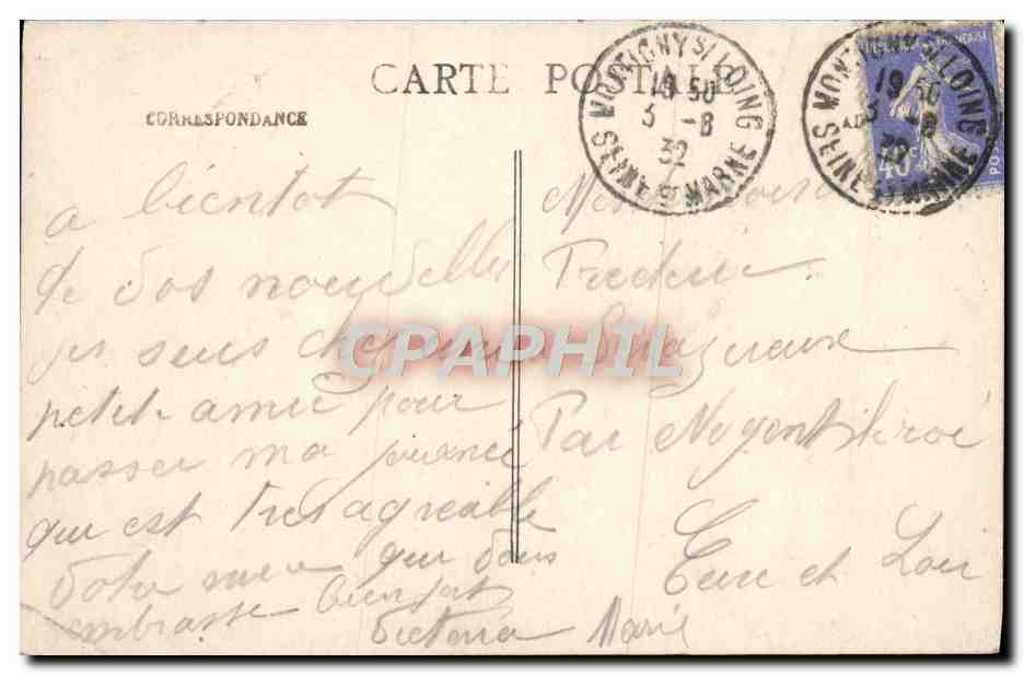 Montigny-Marlotte — Le Long-Rocher, Point de Vue du Sud — Plaine-Verte L.C. — Verso