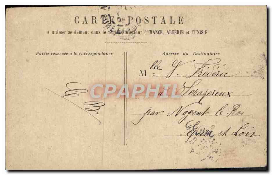 CPA Paris Ministere De La Guerre — Rückseite