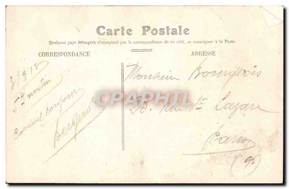 Cosne — Château du Pezeau : La Tour — éditeur non identifié, n° de série 35 — Verso