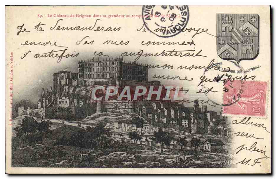 CPA La Chateau De Grignan Dans Sa Grandeur Au Temps de Mme de Sevigne