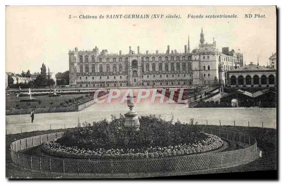 Schloss SAINT-GERMAIN (16. Jahrhundert) — Nordfassade — ND Phot.