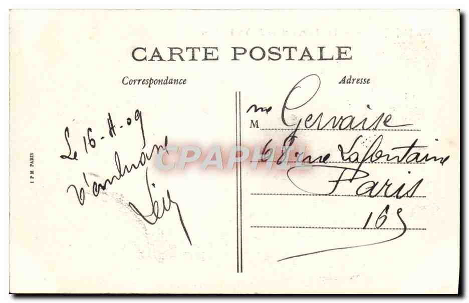 Valençay (Indre) — Le Château et les Jardins à la Française — Éditeur : Éd. André Goujon, Valençay — Verso
