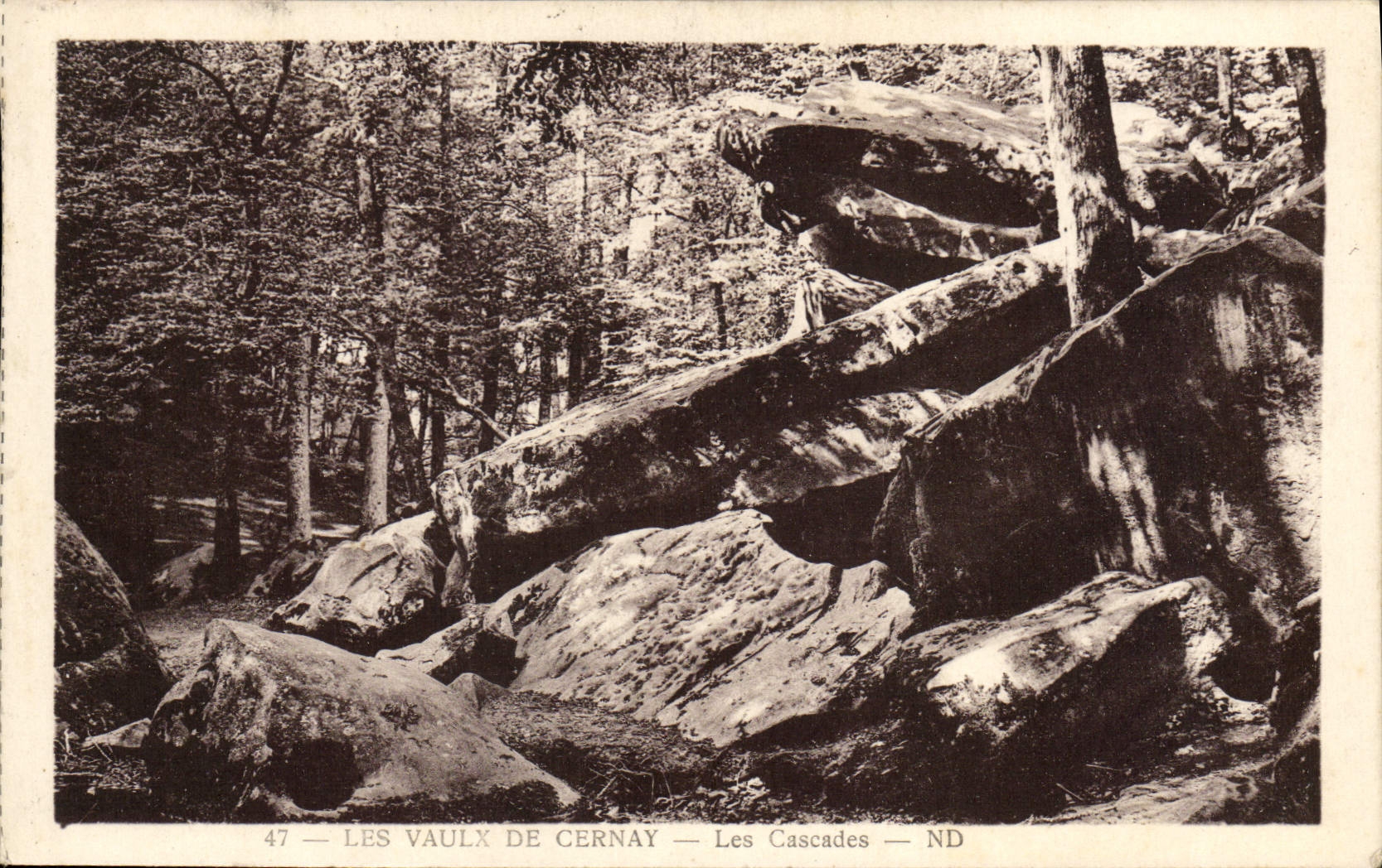 CPA Les Vaulx De Cernay Les cascades