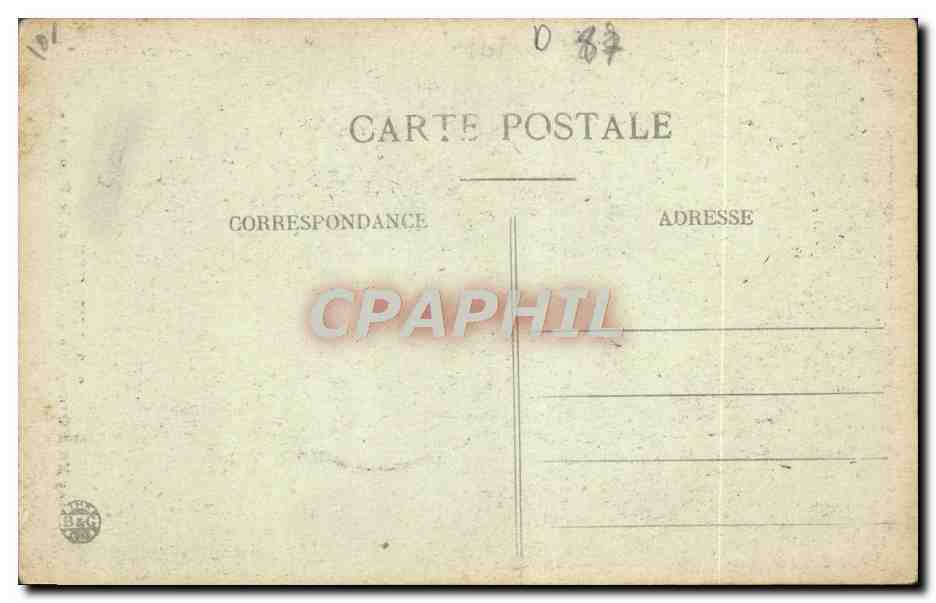 CPA Limoges Jardin D'Orsay Le Chene Et Le Roseau — Rückseite