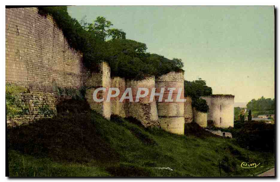 CPA Chinon Le Chateau Cote Ouest