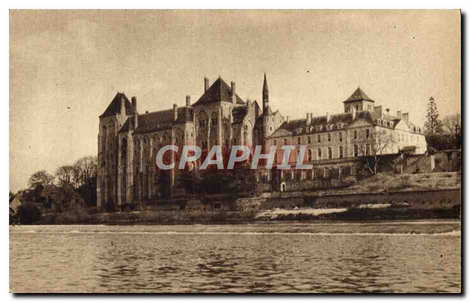 CPA L'Abbaye De Solesmes Sur Le Barrage De La Sarthe