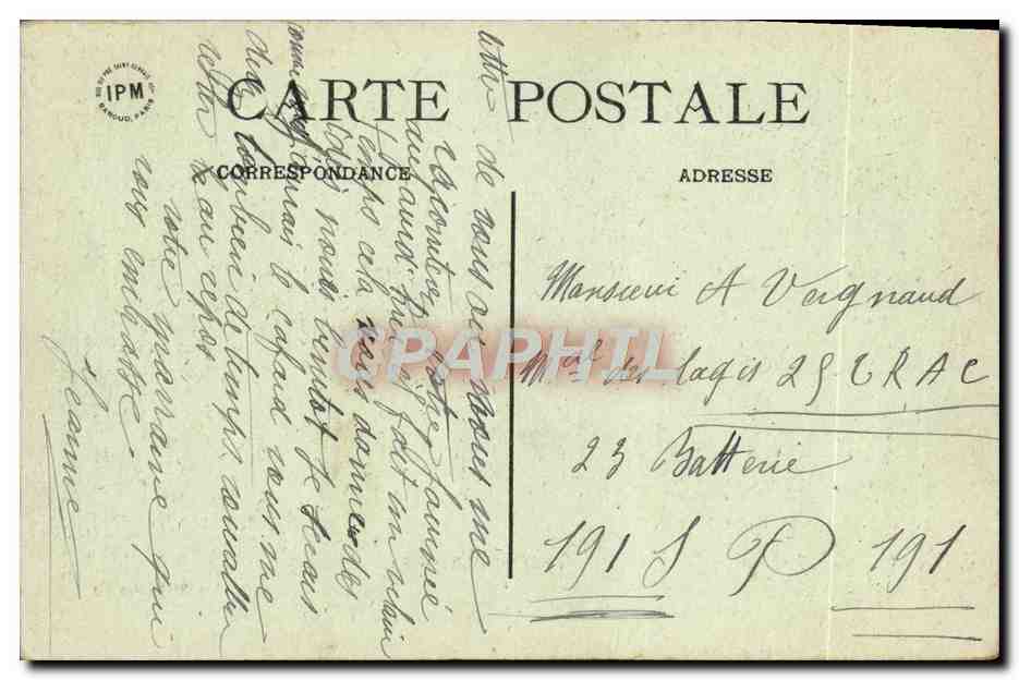 Ferrières-en-Brie — Le Château et l'Etang — Edition Aubry — Verso