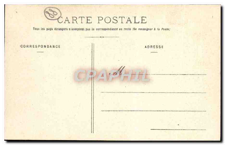 Plombières-les-Bains — Vallée de Semouse - Château de Pruinee — imp. Ad. Welch, Sauss-Dit (Déposé) N° 4190 — Verso