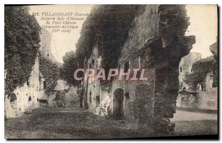 CPA Villandraut Ancienne Salle D'Honneur du vieux chateau 