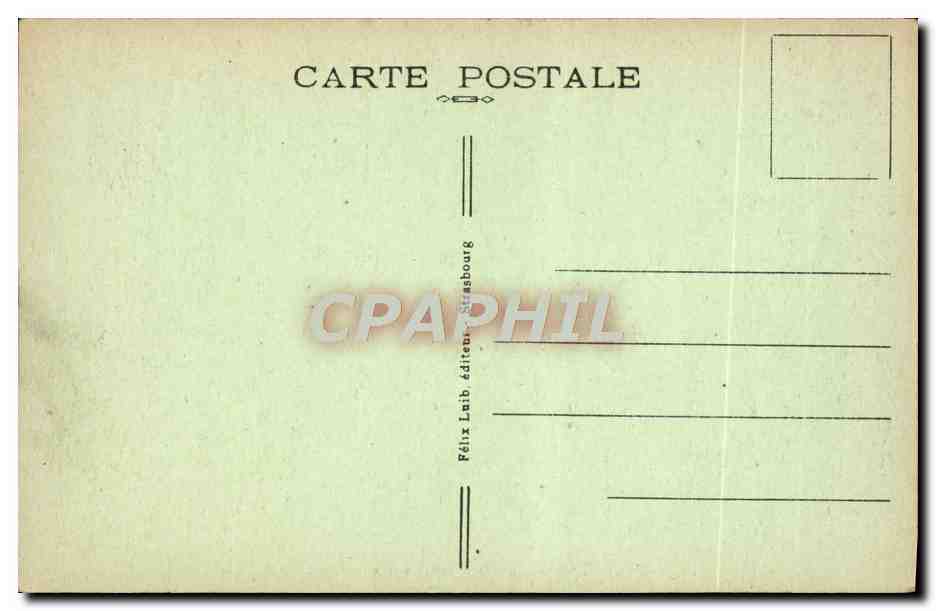 CPA Ribeauville Vue Sur Les Trois Chateaux Et Hotel Bellevue — Rückseite