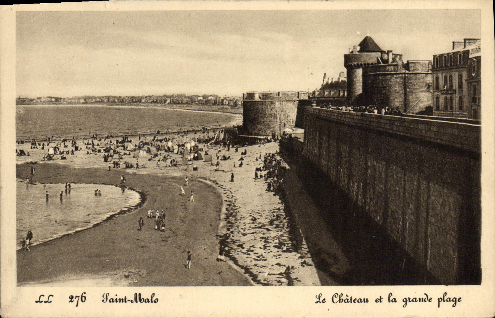 Saint-Malo — El Castillo y la gran playa — LL 276