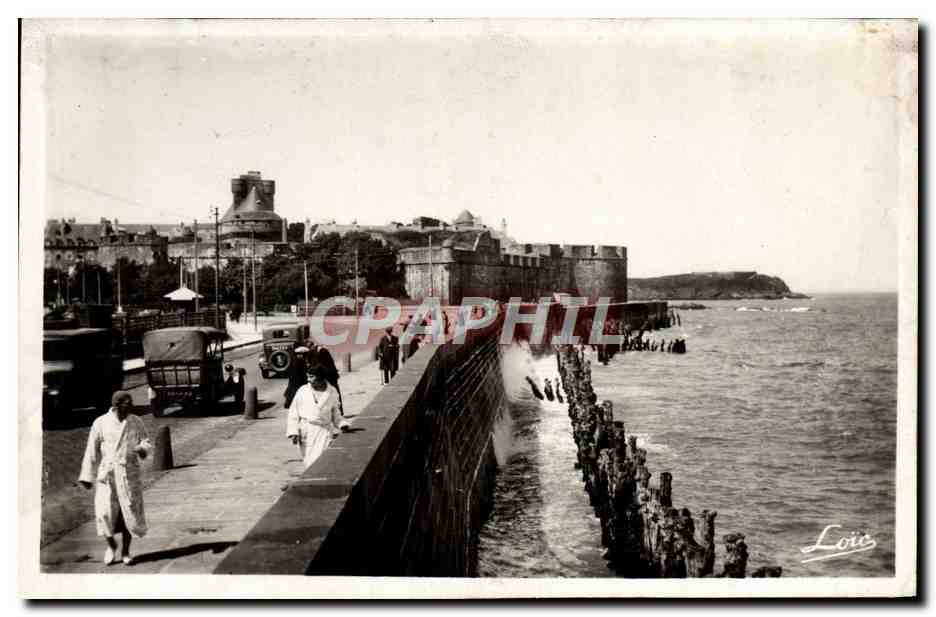 Saint-Malo — Schloss und Eingang zur Stadt der Schiffer vom Sillon — Laurent-Nel