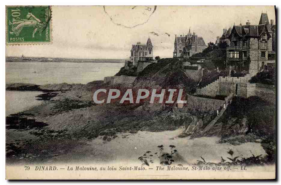 Dinard — La Malouine, au loin Saint-Malo — LL