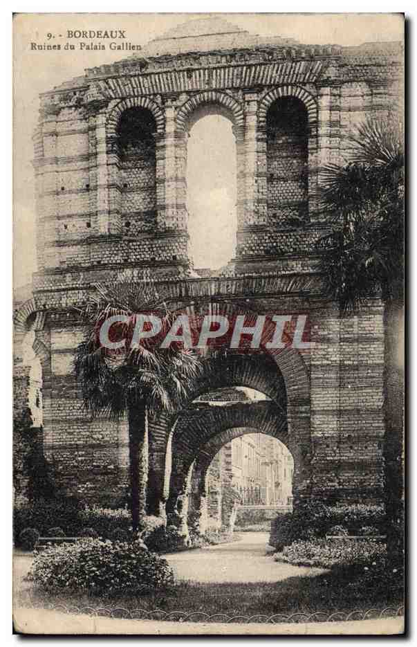 CPA Bordeaux Ruines Du Palais Gallien
