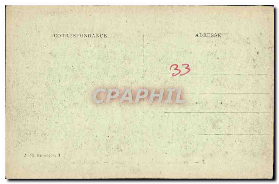 CPA Caveau De St Michel Bordeaux Le Portefaix Squelettes  — Verso