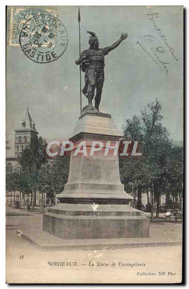 CPA Bordeaux La Statue De Vercingetorix
