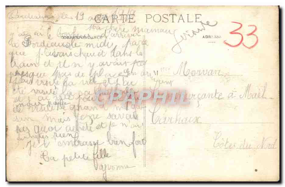 CPA Bordeaux Cathedrale Saint Andre Le Tombeau du cardinal de Cheverus — Verso