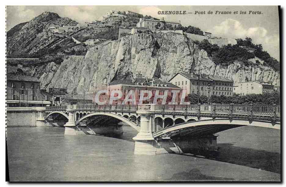 CPA Grenoble Pont De France Et Les Forts