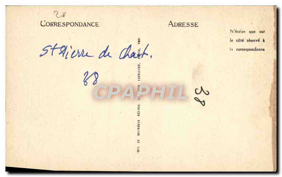 La Grande Chartreuse — Notre-Dame de Casalibus — LL — Rückseite