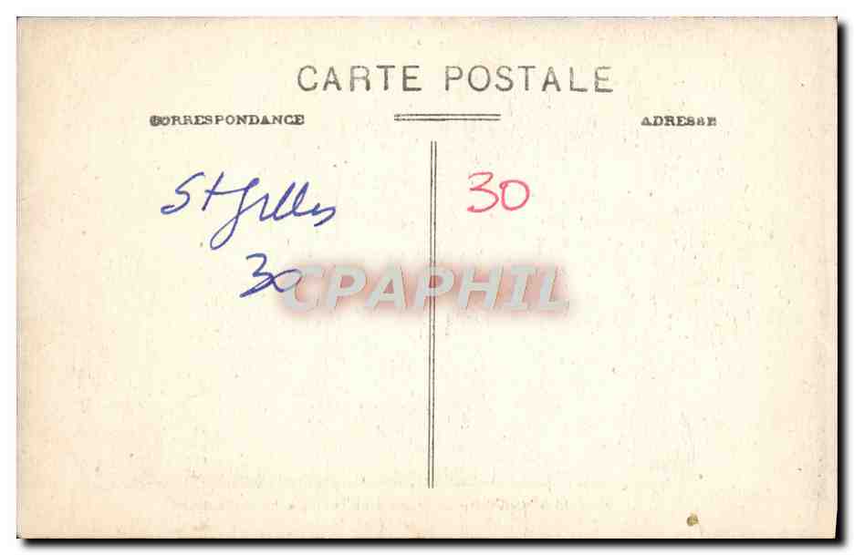 CPA St Gilles Du Gard La Crypte Et Le Tombeau De St Gilles — Verso