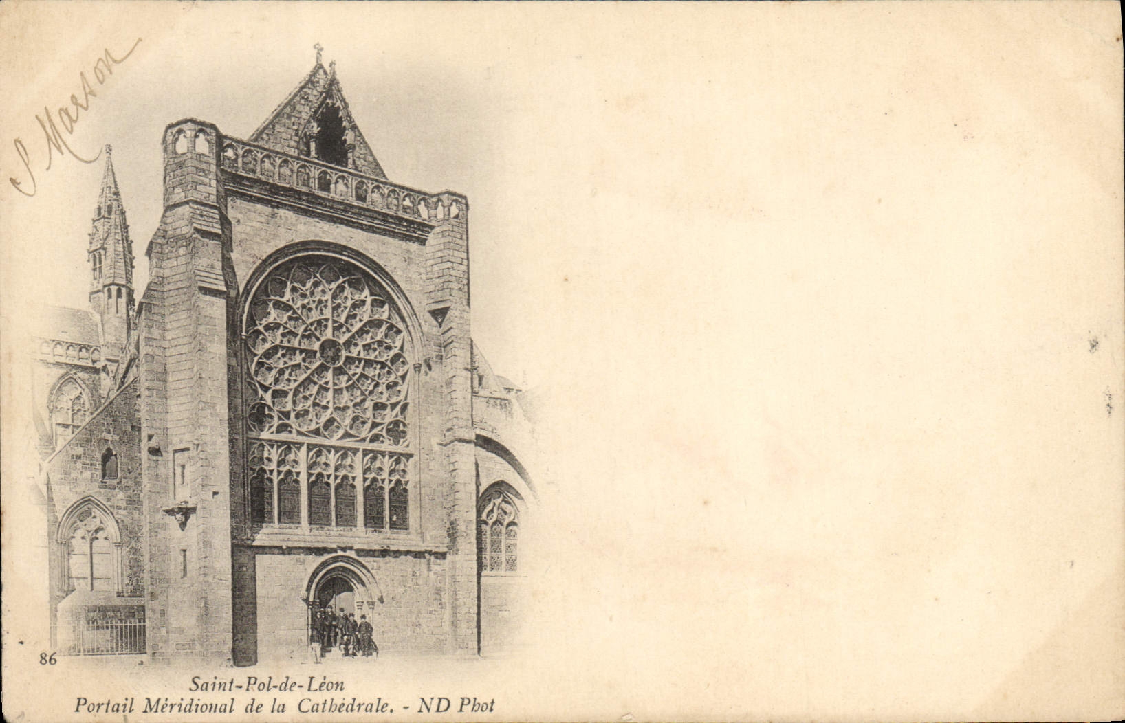 CPA Saint Pol De Leon Portail Meridional De La Cathedrale