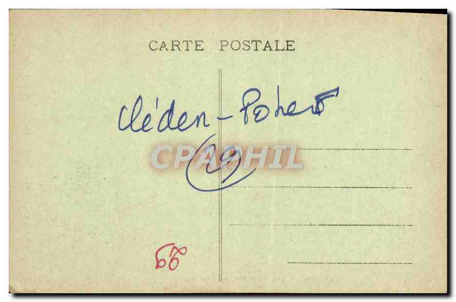 CPA Calvaires de Cleden Poher de 1575 — Rückseite
