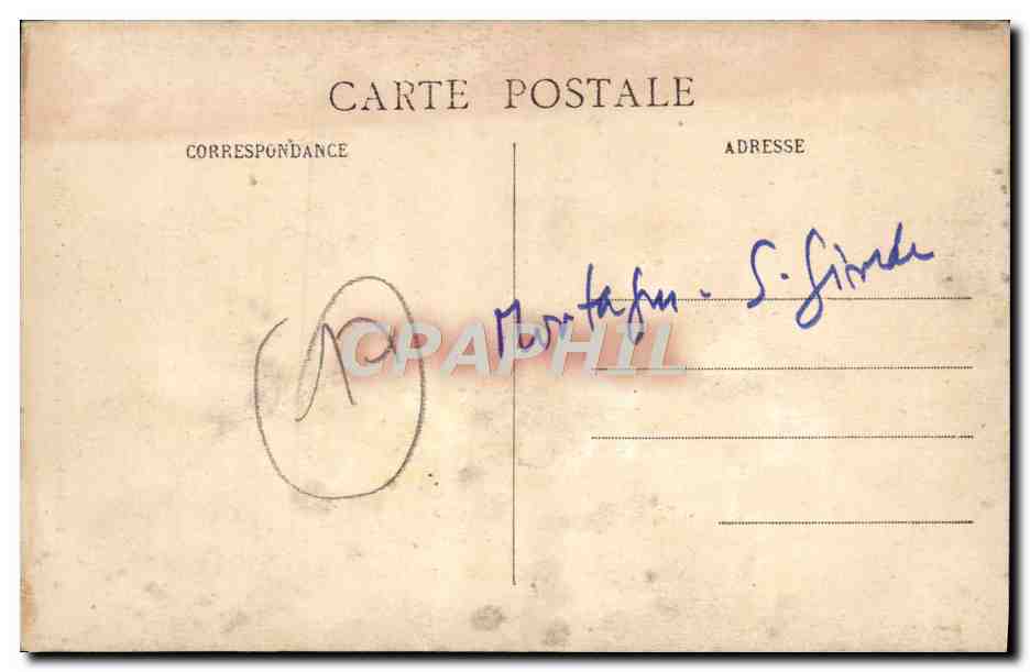CPA Mortagne Sur Gironde L'Ermitage Entree De La Chapelle Monolithe — Rückseite