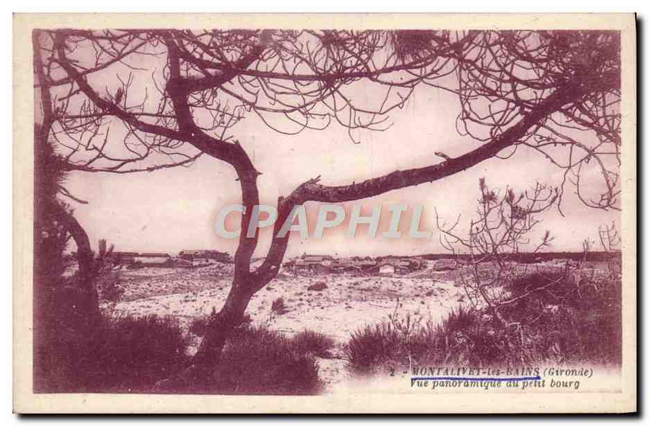 Montalivet-les-Bains (Gironde) — Panoramablick auf das kleine Dorf — G. Artaud, Nantes