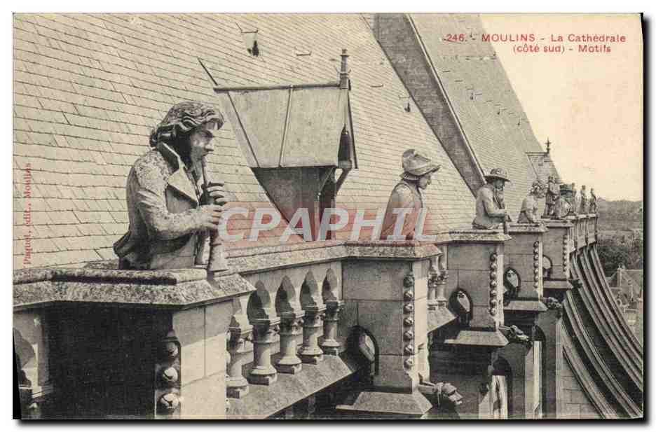 CPA Moulins La Cathedrale Motifs