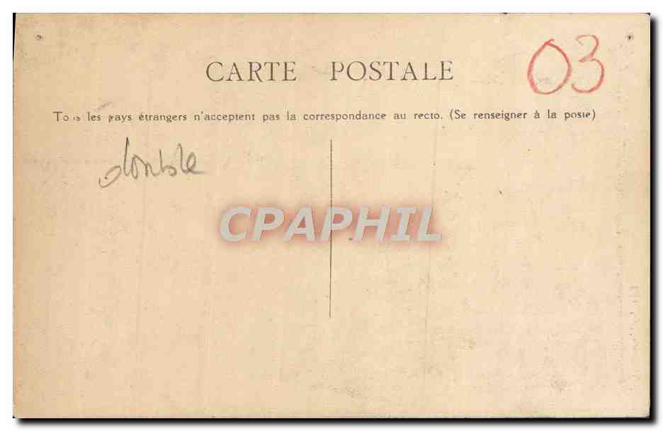 CPA Moulins La Cathedrale — Verso