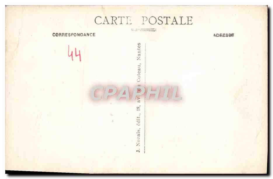 CPA Nantes La Cathedrale St Pierre Le Prince Francois Duc de Bretagne — Verso