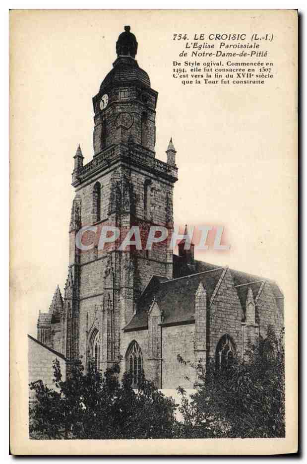 CPA Le Croisic L'Eglise Paroissiale de Notre Dame de Pitie