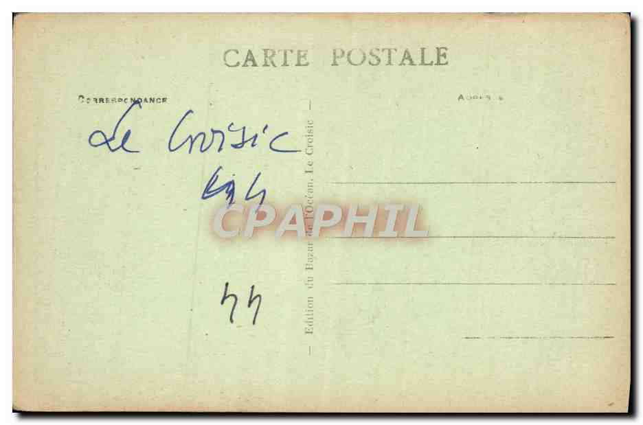 CPA Le Croisic L'Eglise Paroissiale de Notre Dame de Pitie — Rückseite
